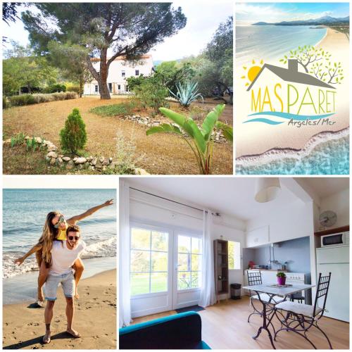 MAS PARET Gîte Argelès Terrasse privative Vue sur parc paysager in Argelers, France