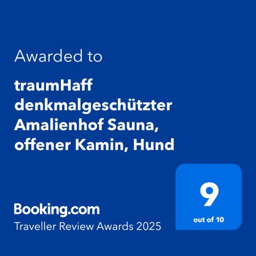 traumHaff denkmalgeschützter Amalienhof Sauna offener Kamin Hund — hotel in Ahlbeck