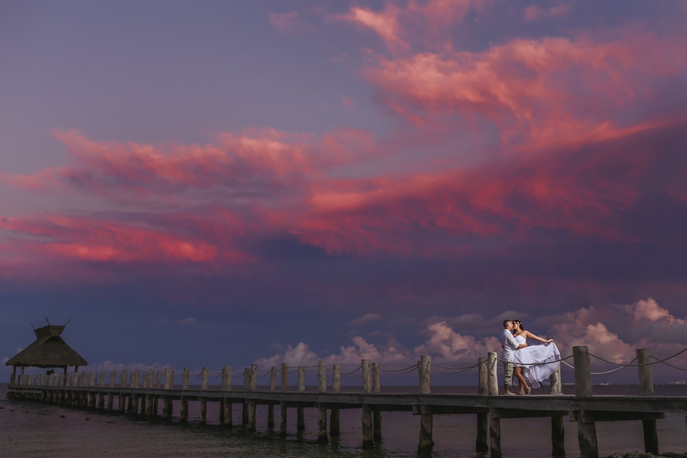 Outdoor wedding area