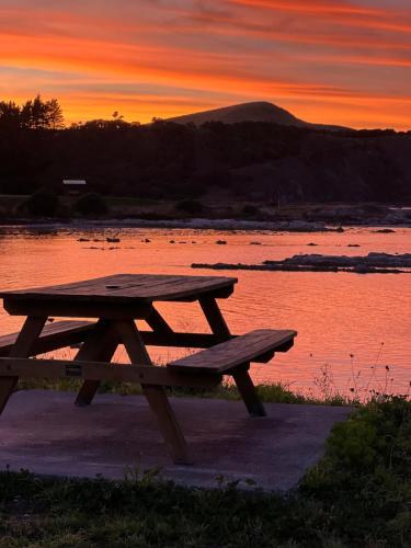 Kaikoura Blue haven in the bay in Kaikoura, New Zealand