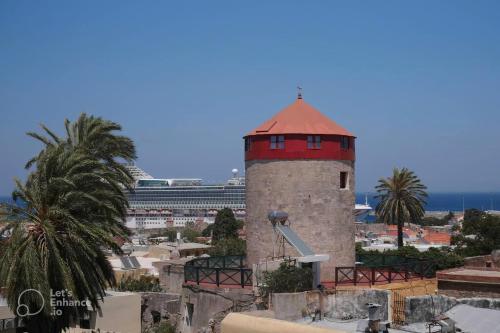 A Medieval Windmill Tower With Magnificent View — Rodos