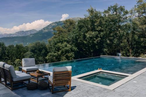 Villa Principium with Infinity Edge Pool&Hot Tub — 4-Star Luxury Hotel in Kotor, Montenegro