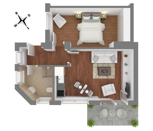 Urlaub im Kiek In App 02 Seestern — 4-Star Luxury Hotel in Wustrow, Germany