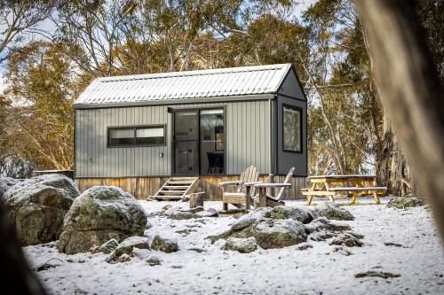 Big Yard Escapes Two Off Grid Tiny Houses on the Mowamba River in Jindabyne, Australia