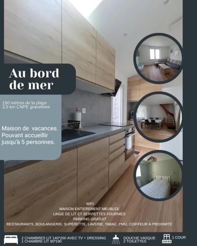 A 1min a pied de la plage Petit fort Philippe in Gravelines, France