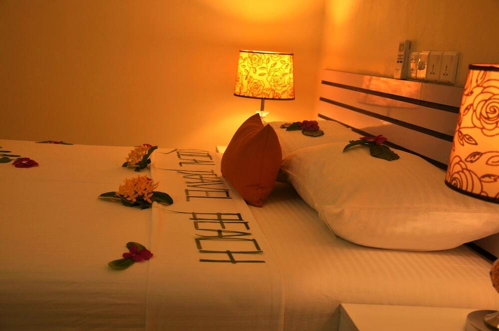 Local Travel Beach in Mahibadhoo, Maldives