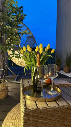 Mozarta sky terrace VIP 2 bed apartament — 4-Star Luxury Hotel in Krakow, Poland