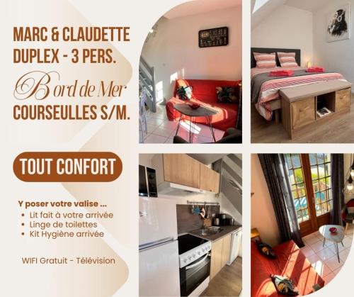 Appt 4p Manoirs 1 a la Mer Chez Claudette & Marc in Courseulles-Sur-Mer, France
