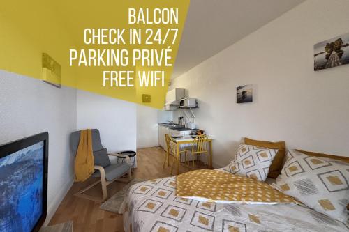Bella Vista Studio Balcon Parking — Chatel Guyon