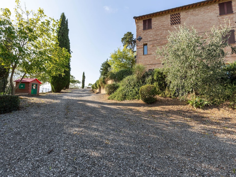 360 Degree View Over the Tuscan Hills in Buonconvento, Italy