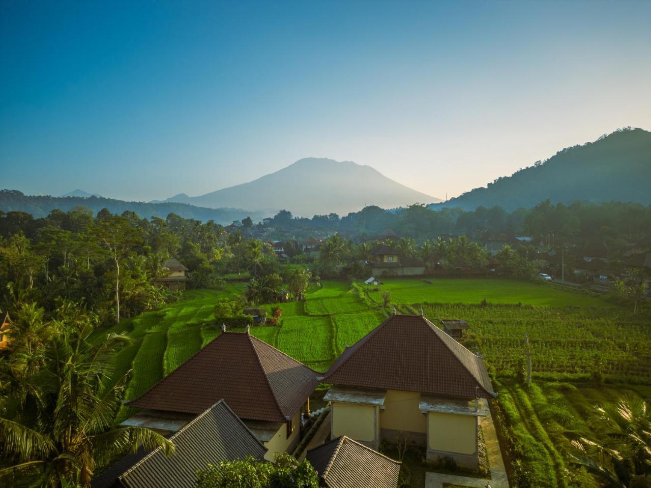 The babakan accommodations in Sidemen, Indonesia