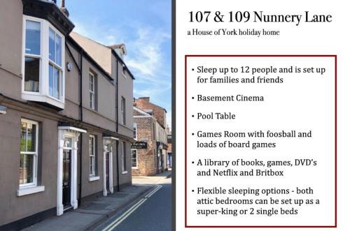 107 and 109 Nunnery Lane in York, United Kingdom