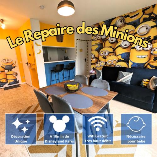 Le Repaire 10min Disney Familial Centre Ville — hotel in Bailly-Romainvilliers
