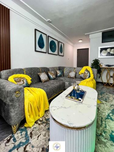 Elegant classy apartment with swimming pool fully equipped gym child play area and close proximity to shopping malls and great breathtaking views