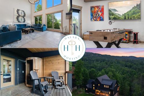 Exclusive Attraction Ticket Prices Luxury Cabin Sleeps 20 Pool Sauna and Views — 4-Star Luxury Hotel in Sevierville, United States
