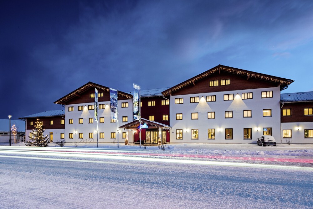 Hotel Front - Evening/Night