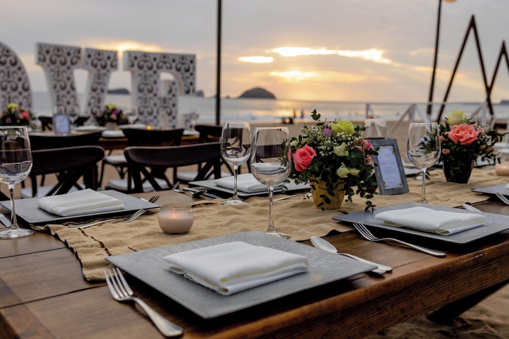 Outdoor wedding area