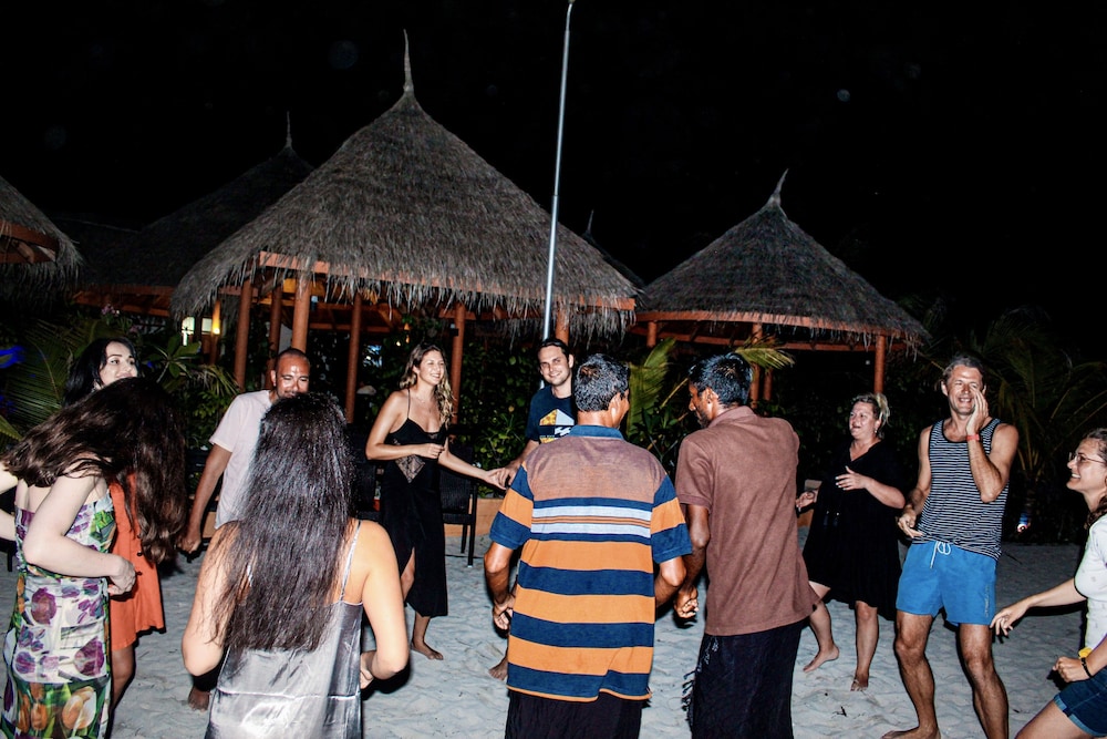 Outdoor banquet area