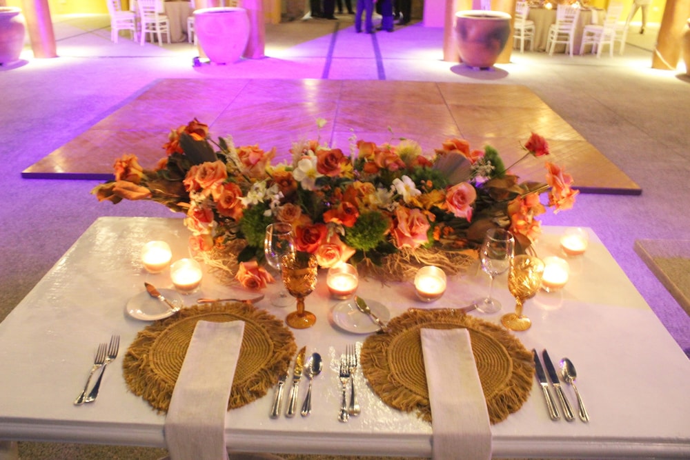 Outdoor wedding area