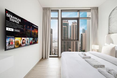 Elegant 1br with Skyline View in Creek Harbour - last minute hotel in Dubai