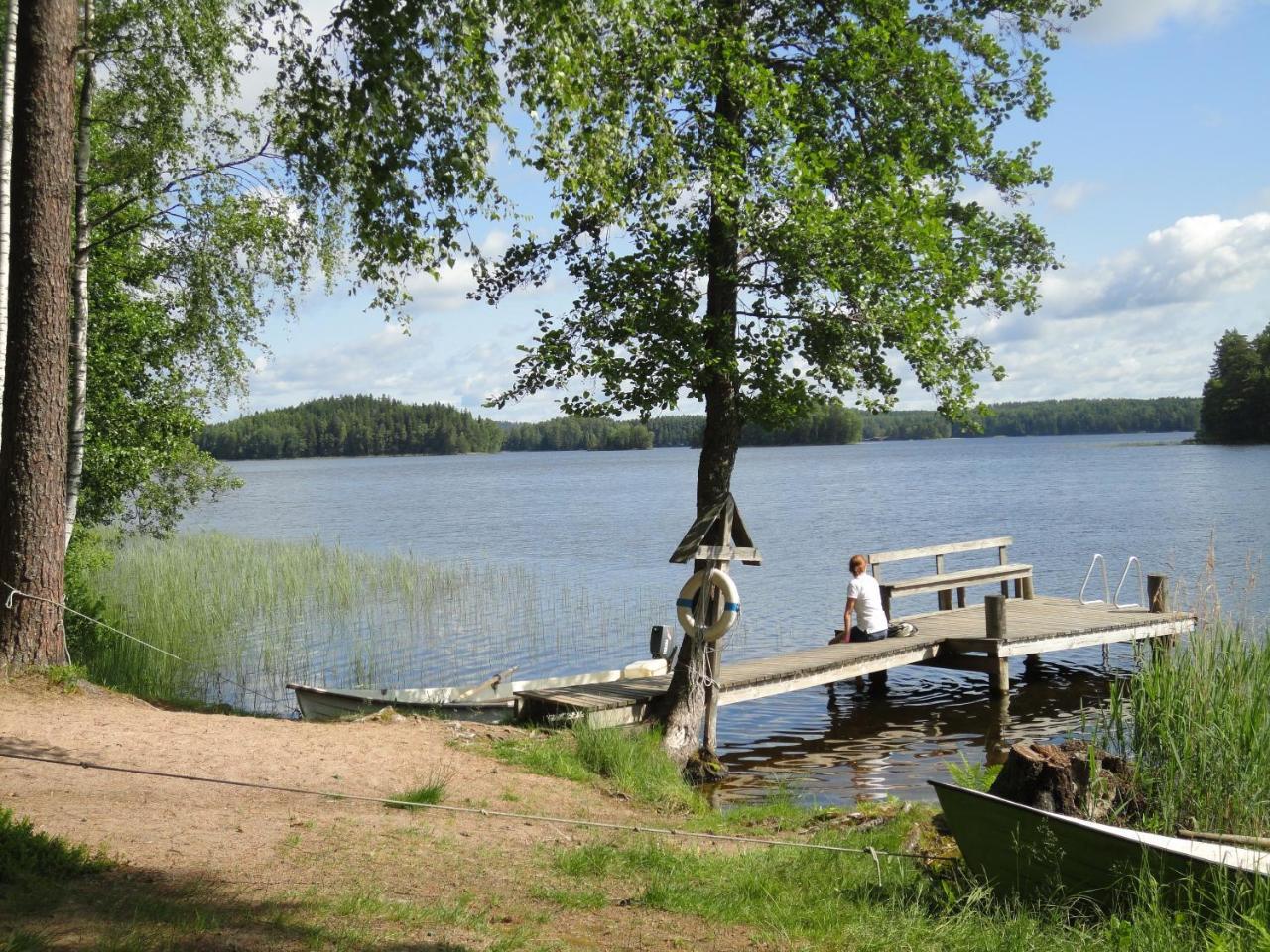 Isotalo Farm at Enajarvi Lake in Salo, Finland