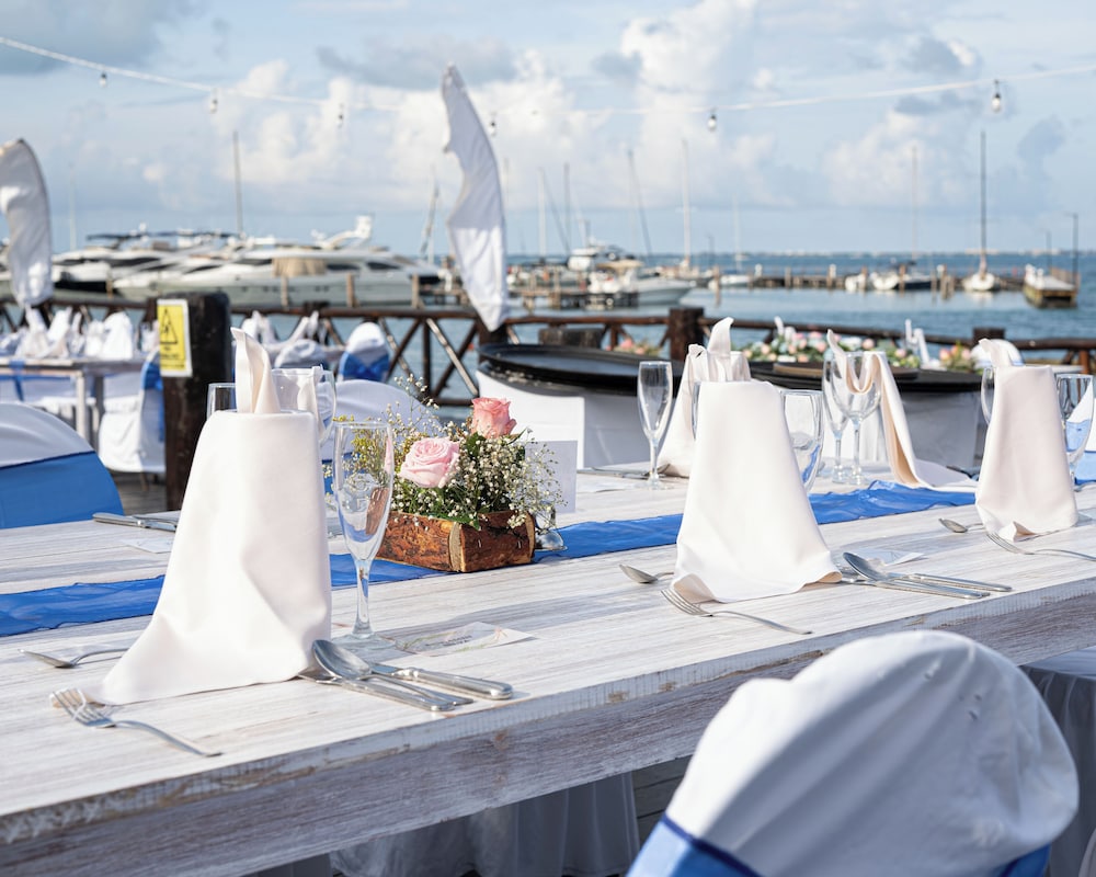 Outdoor wedding area