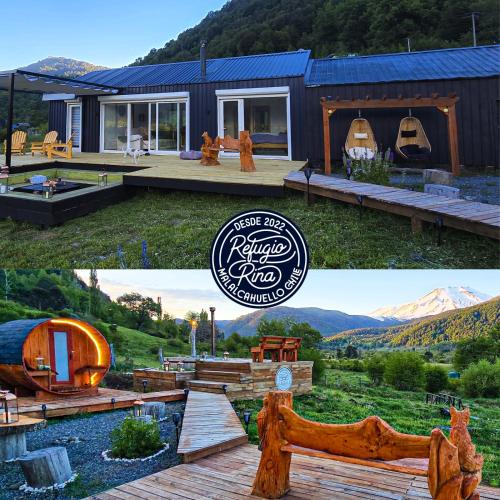 Confortable refugio de monataña con vista al Volcan in Unknown City, Chile