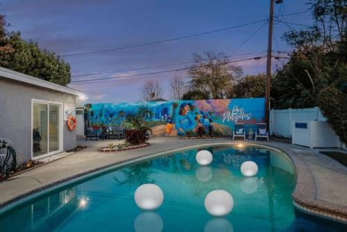 Blue Haven Solar Pool Heat Parking Billiards in Long Beach, United States