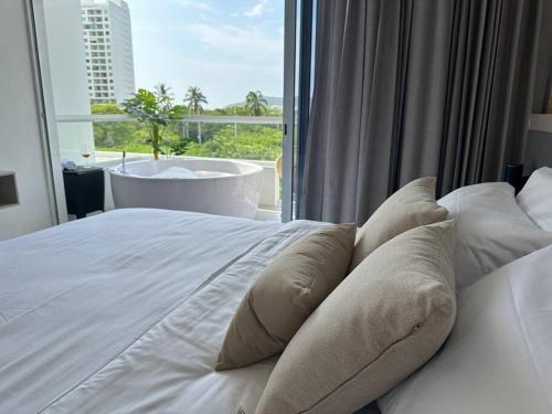 Suite Top Frente al Mar en el Hotel Portohorizonte in Santa Marta, Colombia