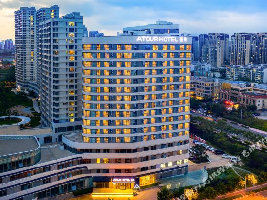 Sea view of Dongyi town in Rizhao Atour Hotel in Rizhao, People's Republic of China