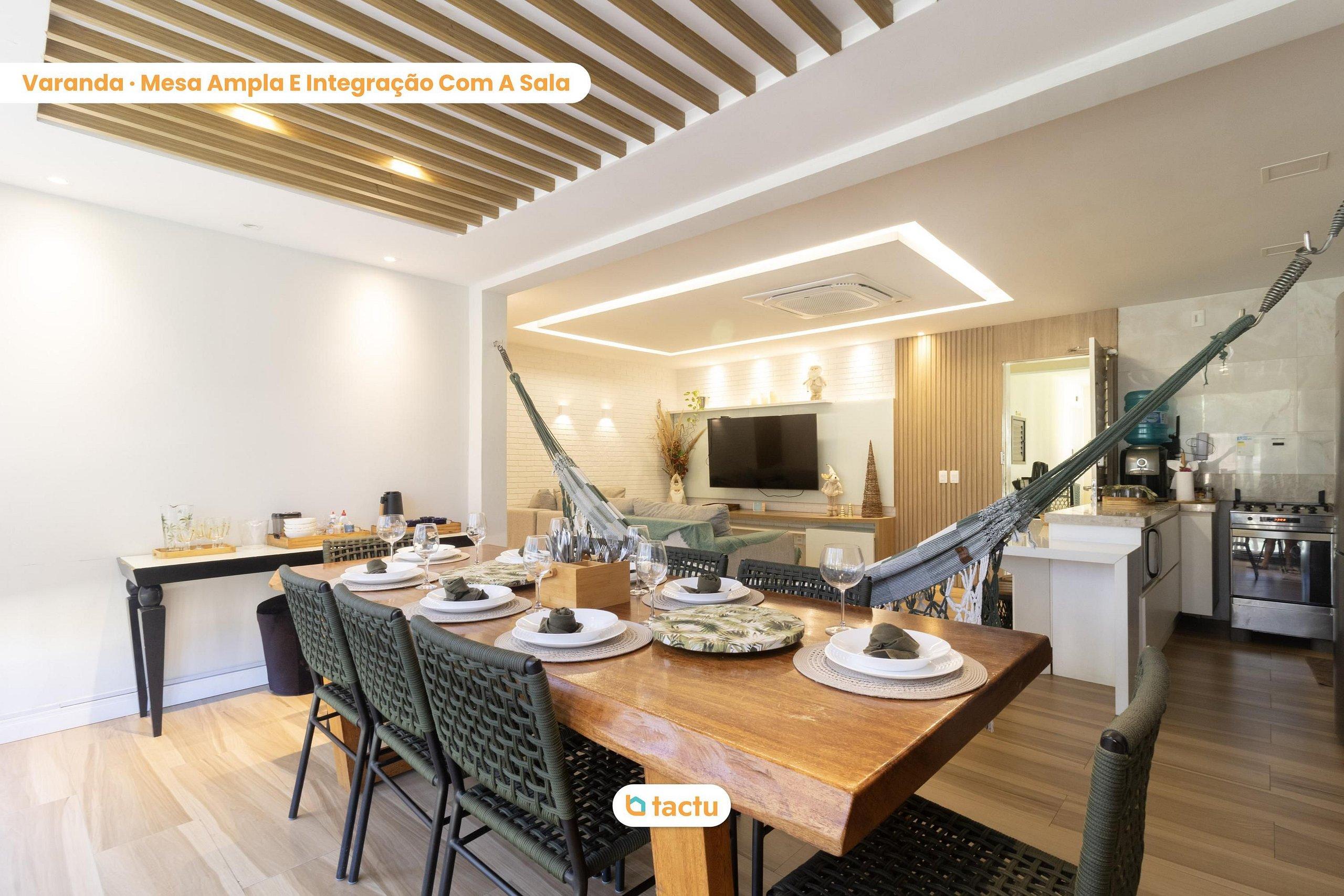 Térreo varanda gourmet churrasco VG Sun Cumbuco in Caucaia, Brasil