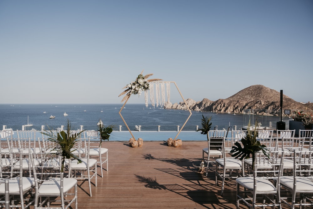 Outdoor wedding area