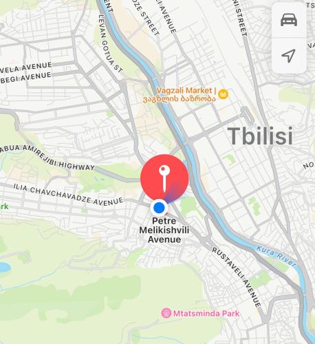 Hotel type room with mini kitchen and balcony on Melikishvili city center