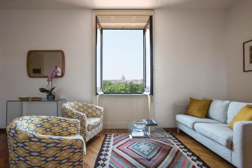 Bright Top Floor Apartment Vatican & Tiber View Steps from Olympic Stadium — 4-Star Luxury Hotel in Rome, Italy