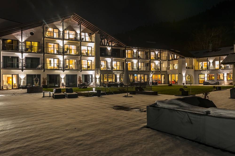 Front of property - evening/night