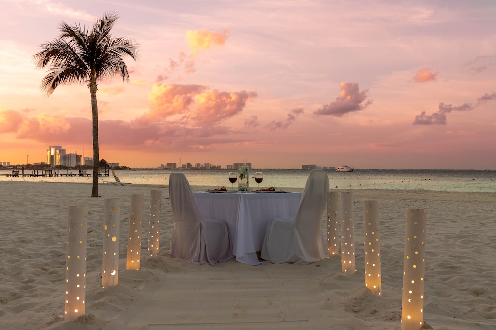 Outdoor banquet area