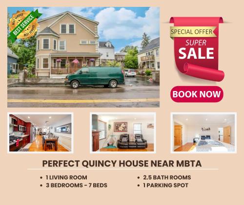 383 3BR Quincy Chic House near Adams Park — 4-Star Luxury Hotel in Quincy, United States