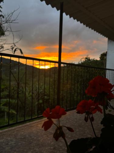 Cabaña flores en la colina jacuzzi in Barbosa, Colombia