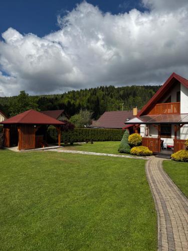 Kamyczkowy domek w Zawoi in Zawoja, Poland