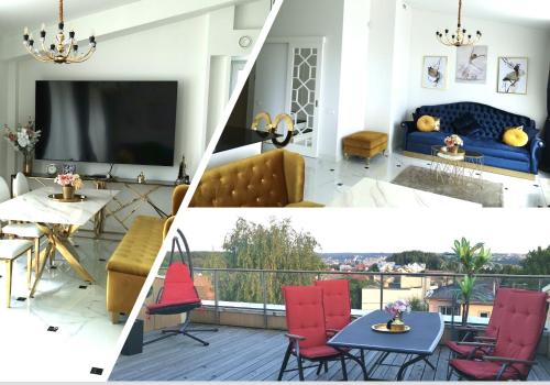 Luxury Penthouse with Large Terrace & Panoramic Old Town View — 4-Star Luxury Hotel in Vilnius, Lithuania