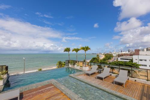 Arpoar Flat 118 De frente para o mar in Joao Pessoa, Brasil