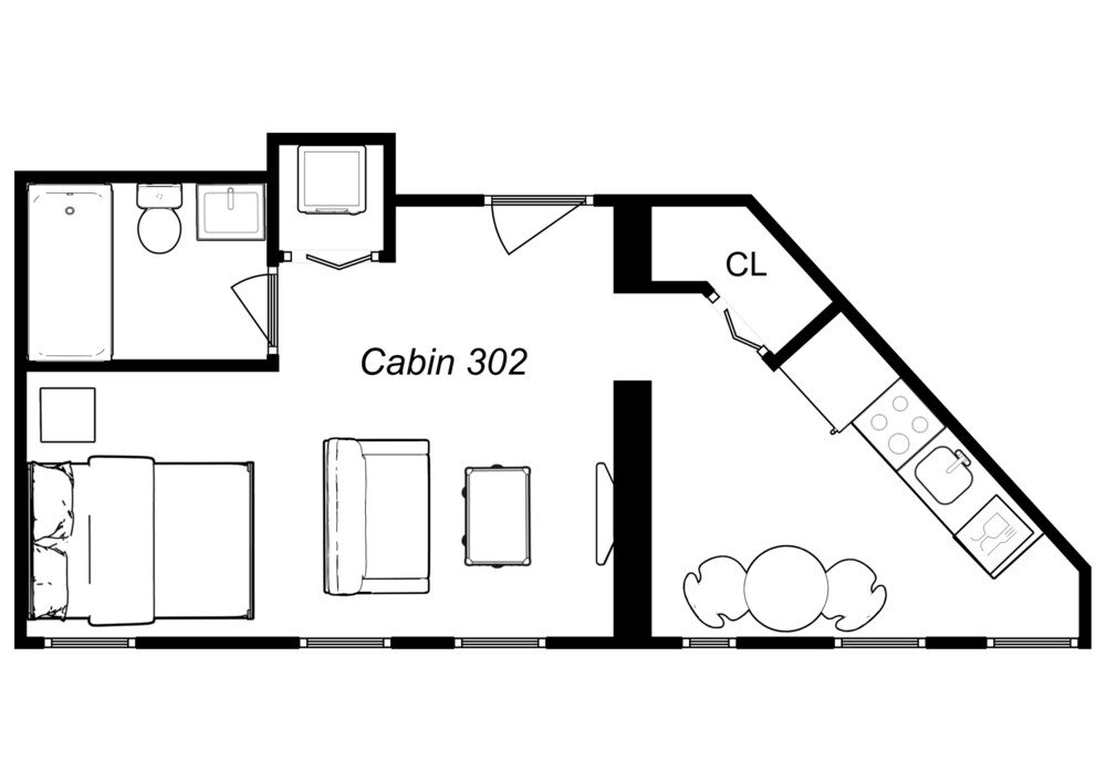 Spa Baths In unit Laundry And Full Modern Kitchen So Much More Than An Average Hotel Room 747 Lofts Cabin 302 by RedAwning - photo 6