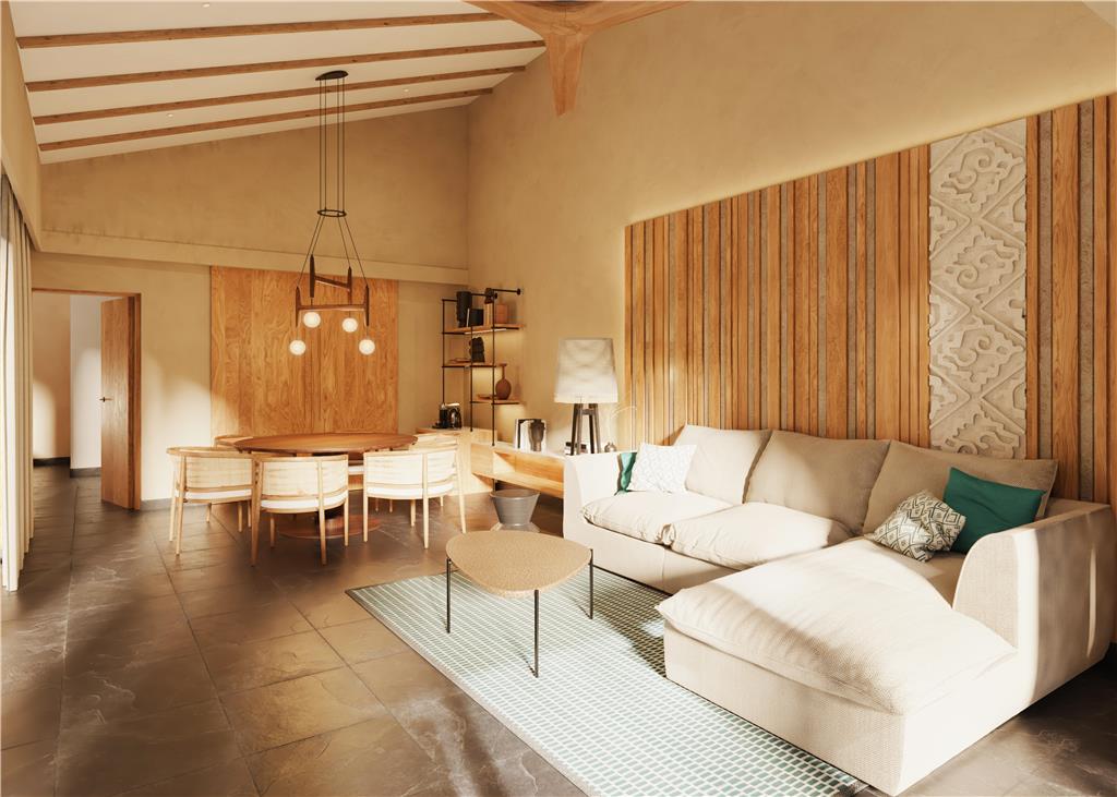 BTMXMY HARMONY THREE BEDROOM LIVINGROOM RENDER