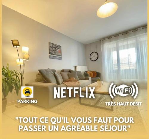 L'ideal Cosy Wifi Netflix Et Garage — hotel in Vienne