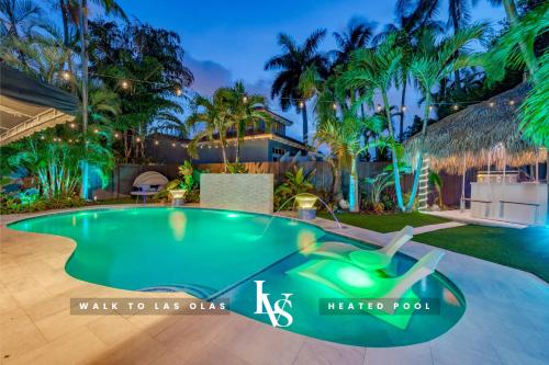 Floridita 5Bed 4Bath FTL Paradise with Tiki Hut Heated Pool — 4-Star Luxury Hotel in Fort Lauderdale, United States