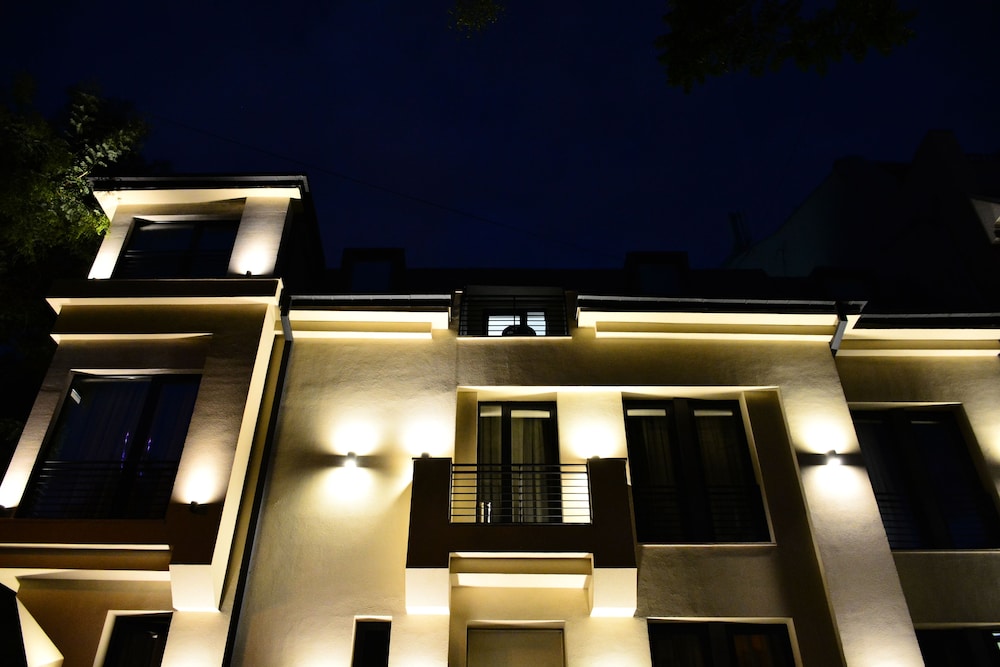 Hotel Front - Evening/Night