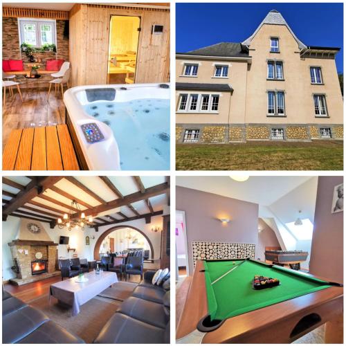 Le Manoir de la Rulette 20P well ness BBQ Jardin terrasse ping pong salle de jeux — hotel in Tintigny