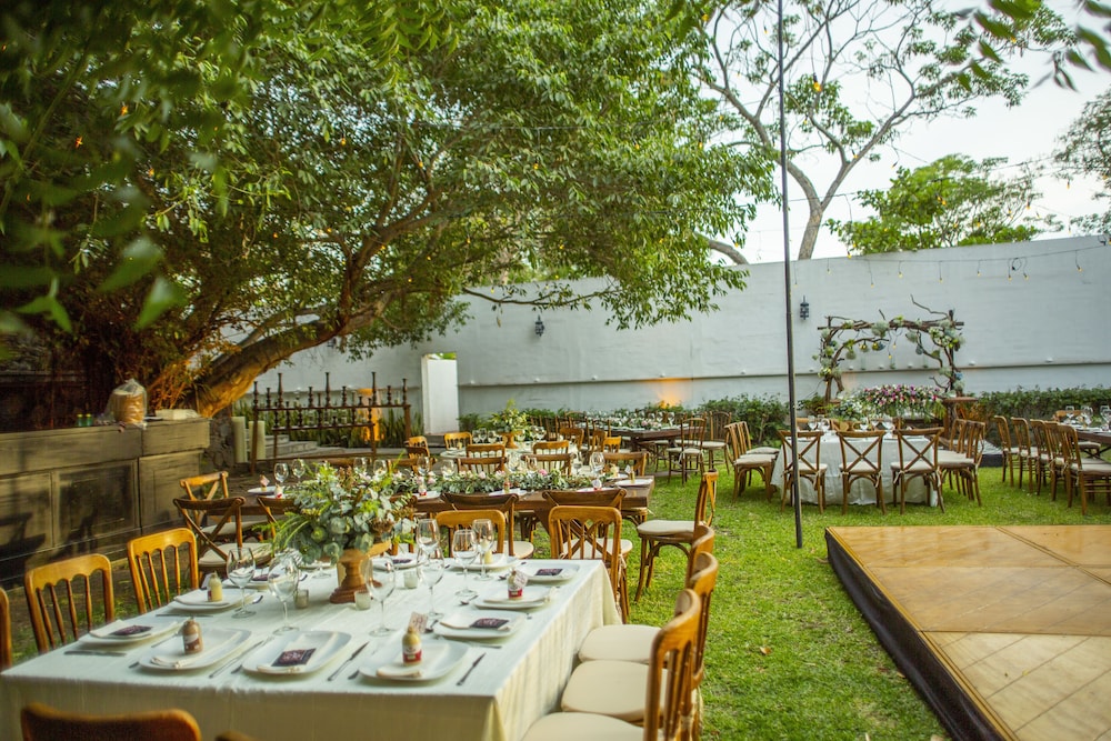 Outdoor wedding area