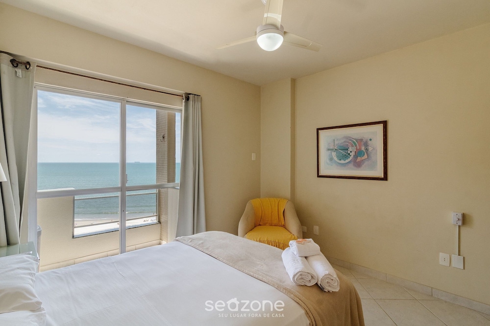 Apto 3q Pe Na Areia Com Vista Mar Cet802
