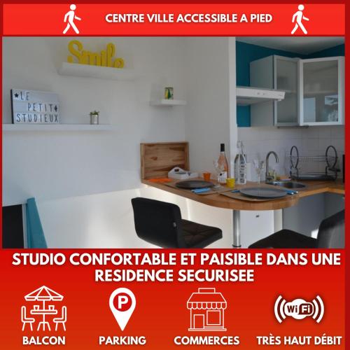 Le Petit Studieux Parking Animaux Acceptes Centre Ville Accessible a Pied